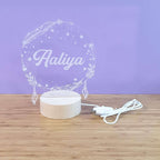 LED Light Up Wooden Round Base FAME-ily Art