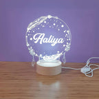 LED Light Up Wooden Round Base FAME-ily Art