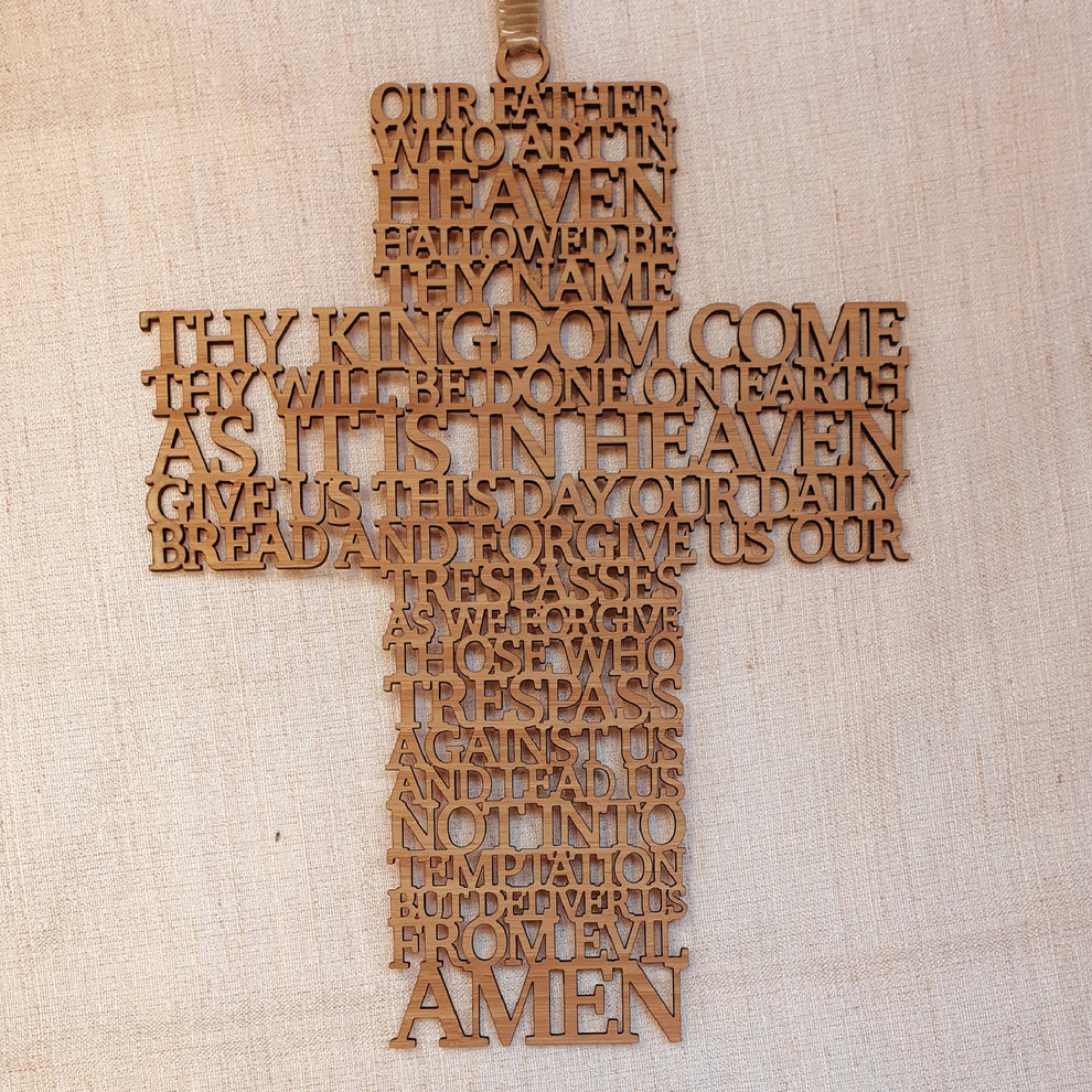 The Lords Prayer Cross | FAME-ily Art