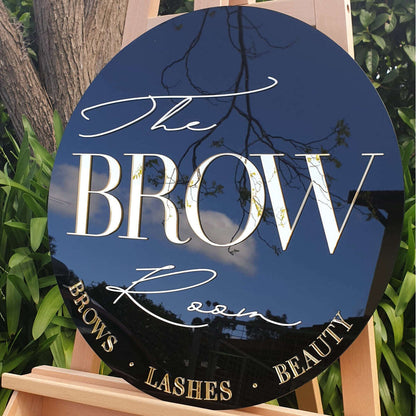 Round Business Signage - Bamboo FAME-ily Art