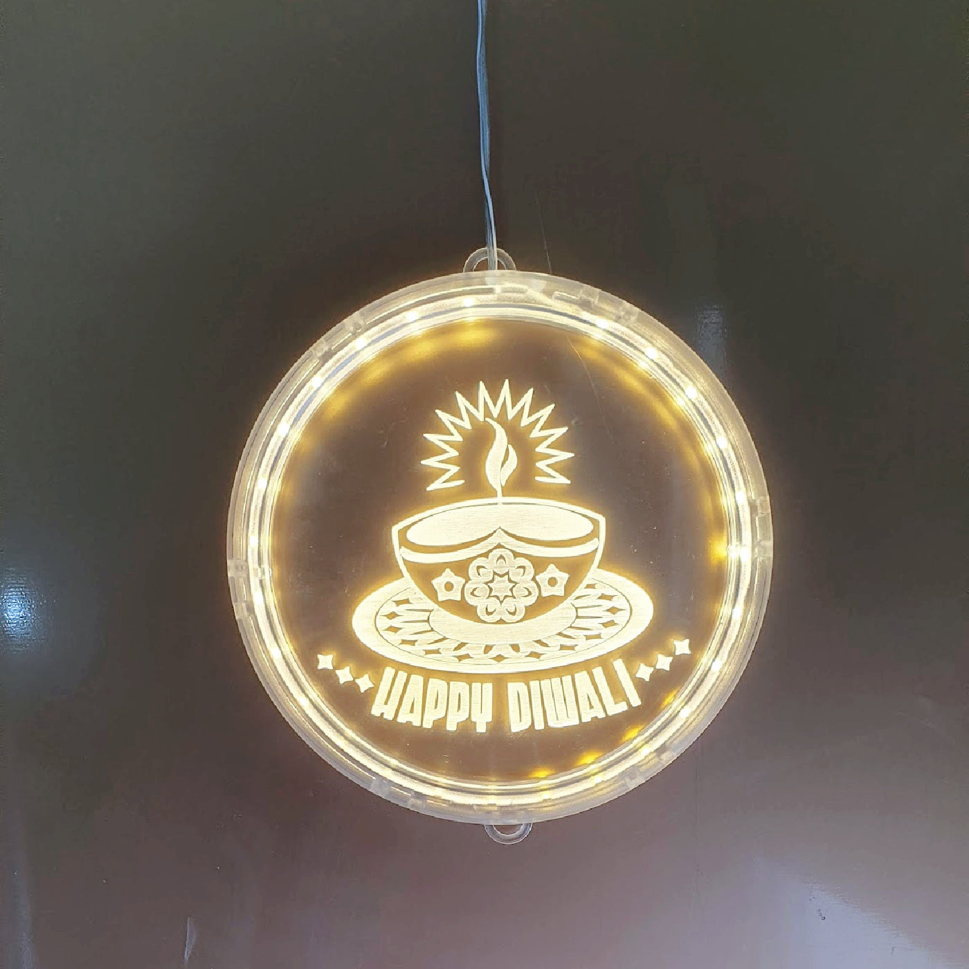 Round Hanging LED Light Up