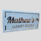 Personalised Games Room Sign