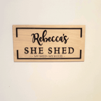 Personalised She Shed Sign – photo 2