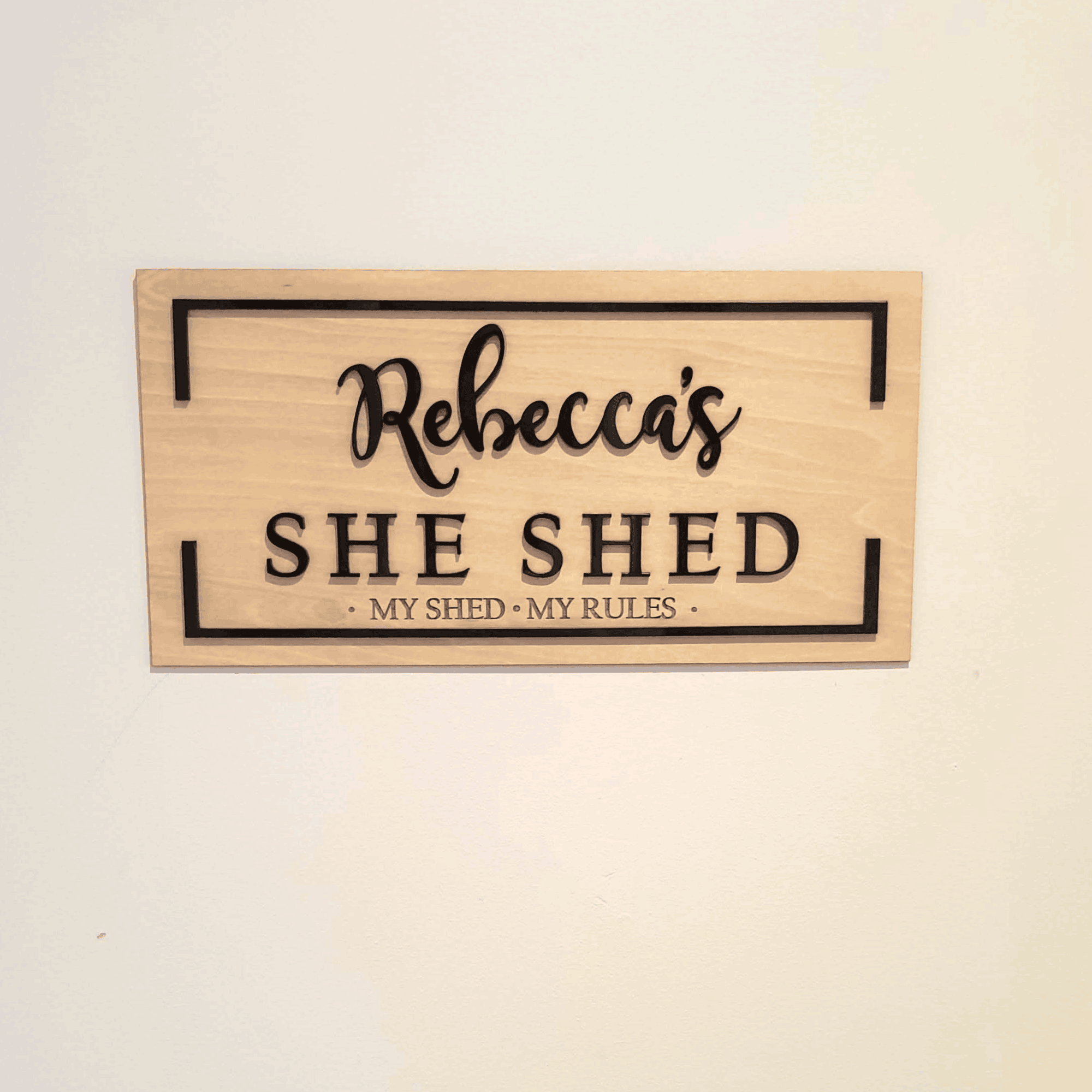 Personalised She Shed Sign – photo 2
