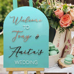 arch sign welcome sign