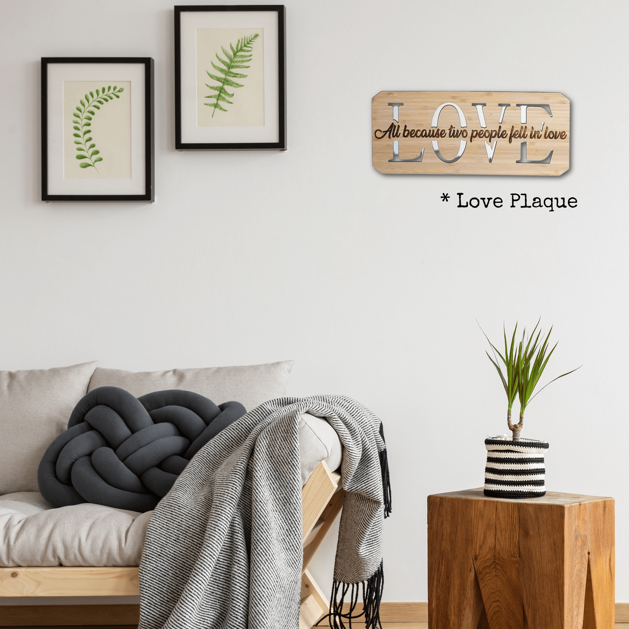 Surname Family Home Love Plaque FAME-ily Art