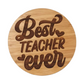 Teachers Coaster with Gift Tag