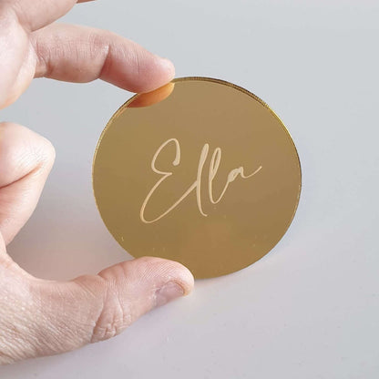 Moon Place Card Names - Minimum Order 20 Names FAME-ily Art