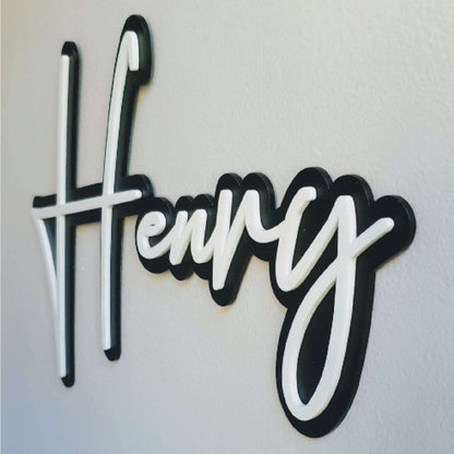 3D Single Line Event Sign FAME-ily Art