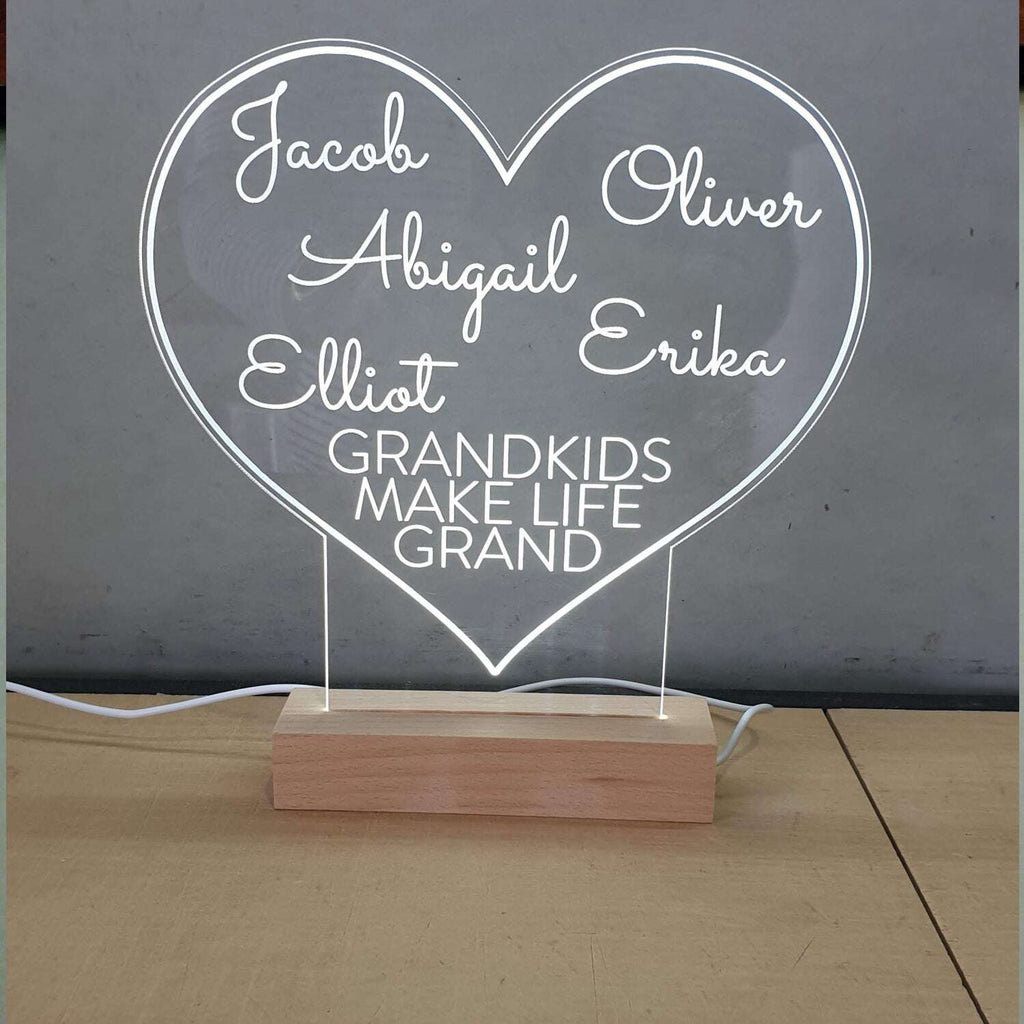 Led Heart Shape - Grandparent