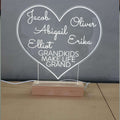 Led Heart Shape - Grandparent