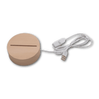LED Light Up Wooden Round Base FAME-ily Art