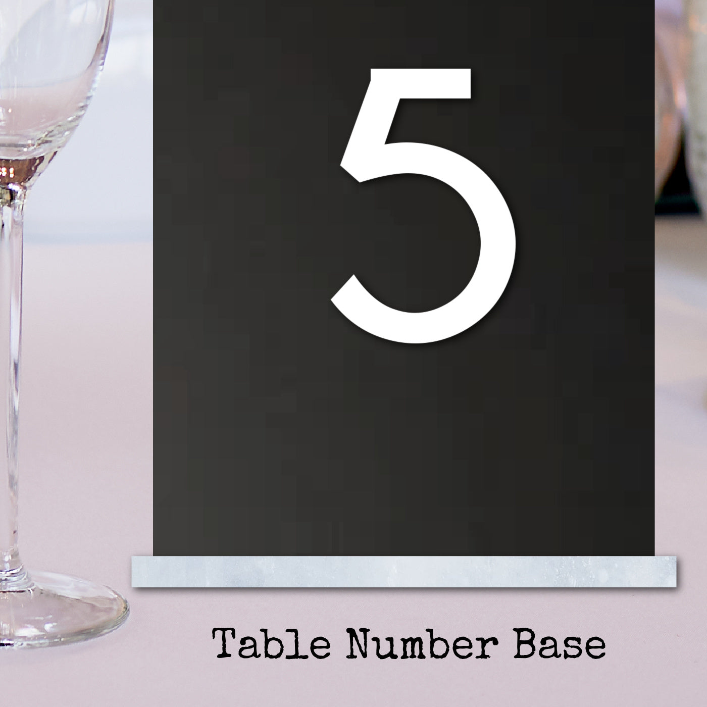 Rectangular Table Number