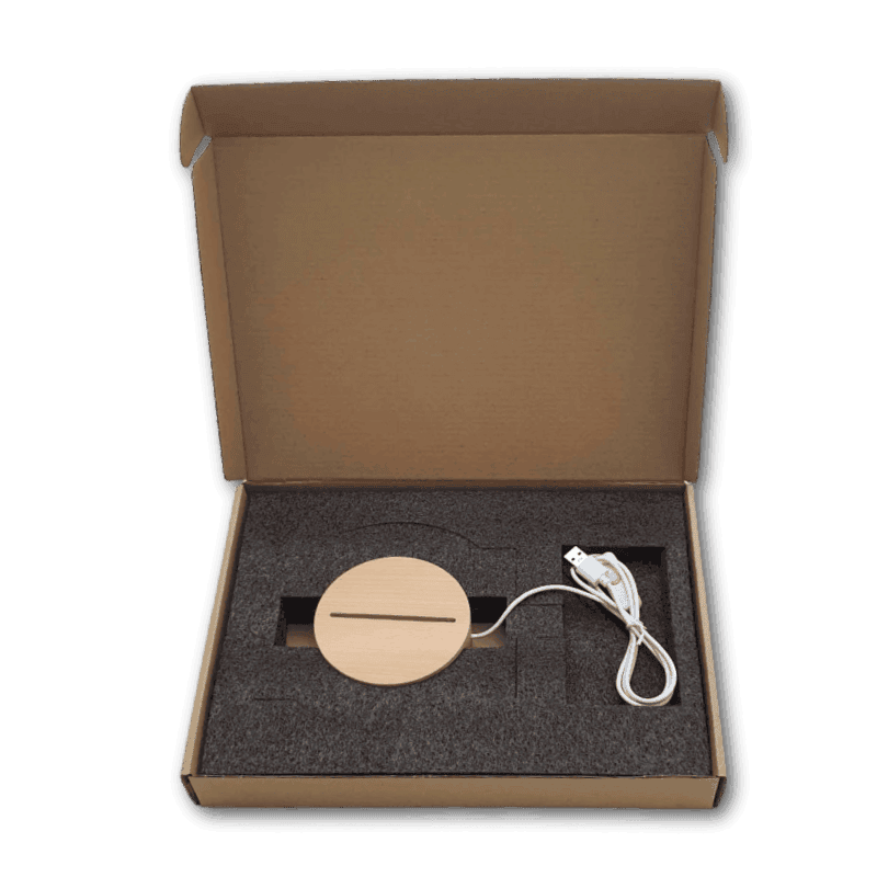 LED Light Up Wooden Round Base FAME-ily Art