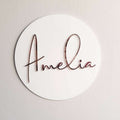 Round Name Plaque FAME-ily Art