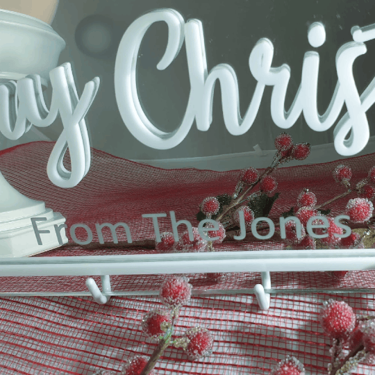 Personalised Merry Christmas Sign – photo 3