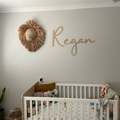 Script Name Plaque - Bamboo
