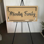 Surname Sign on a Stand