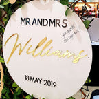 Wedding Welcome Sign & Guest Book FAME-ily Art