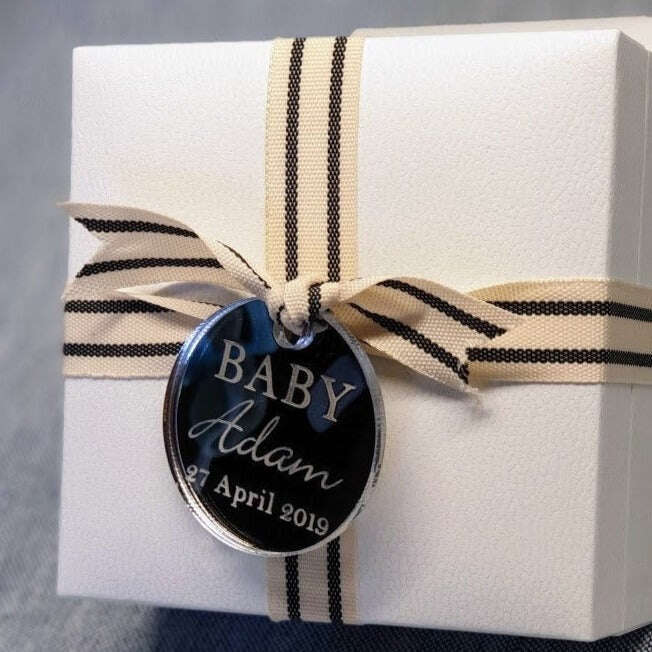 Custom Bomboniere or Gift Name Tag - Minimum  Order 20